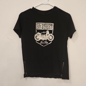 Zara-Boys Black T- Shirt